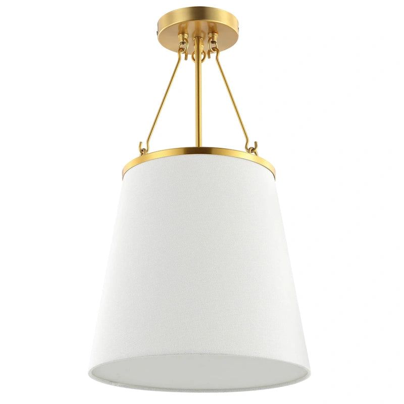 Suspension Marushka 30 cm (12 pouces) de SAFAVIEH Lighting - 30,5 cm (12 po) L x 30,5 cm (12 po) P x 50,8 cm (20 po) H - Or