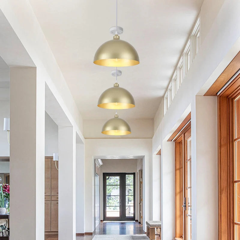 1 - Suspension à dôme simple de 11,8 W pour îlot de cuisine ou salle à manger (ensemble de 3) - L 11,81 po