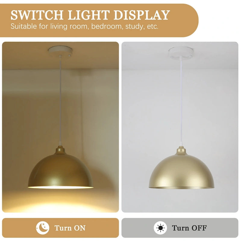 1 - Suspension à dôme simple de 11,8 W pour îlot de cuisine ou salle à manger (ensemble de 3) - L 11,81 po