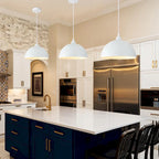 1 - Suspension à dôme simple de 11,8 W pour îlot de cuisine ou salle à manger (ensemble de 3) - L 11,81 po