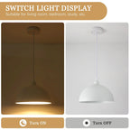 1 - Suspension à dôme simple de 11,8 W pour îlot de cuisine ou salle à manger (ensemble de 3) - L 11,81 po