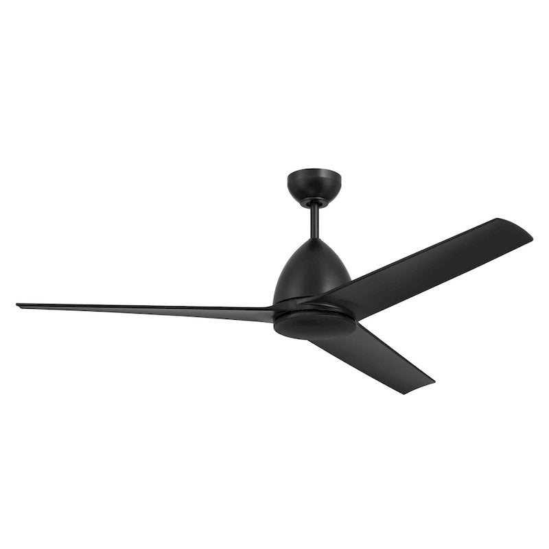 Ventilateur de plafond double fixation intérieur/extérieur Craftmade Nitro 54 avec kit d'éclairage LED et télécommande/commandes murales inclus