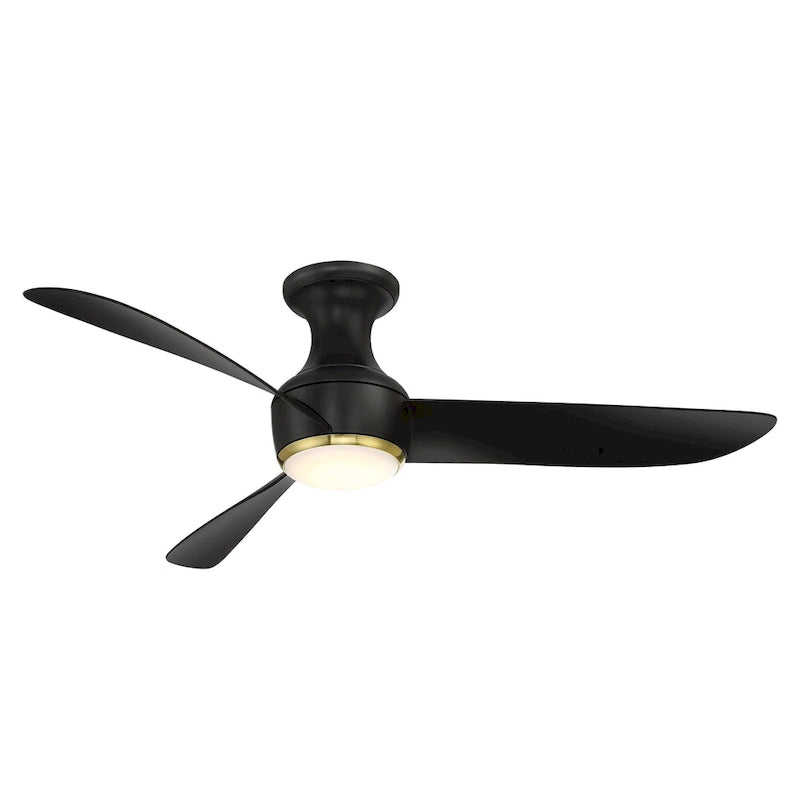 Ventilateur de plafond encastré intelligent Corona à 3 pales, 54 pouces, DEL 3000K et télécommande - Non disponible