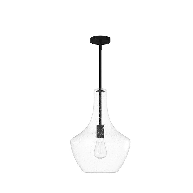 Suspension EVOLV Fusion Harlow de 35,5 cm (14 pouces) de Justice Design Group avec verre bullé