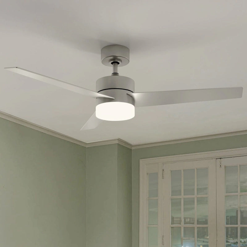 Modern Ceiling Fan with Adjustable LED Light and Remote Control, with 3 Blades - 52 