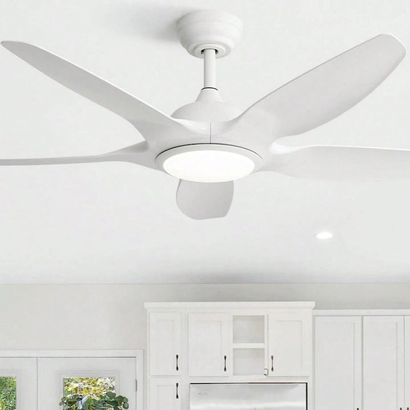 Oaks Aura 48 Inch Modern Dimmable LED Ceiling Fan with Light, 6-speed Reversible DC Motor Ceiling Fan Light With Remote Control